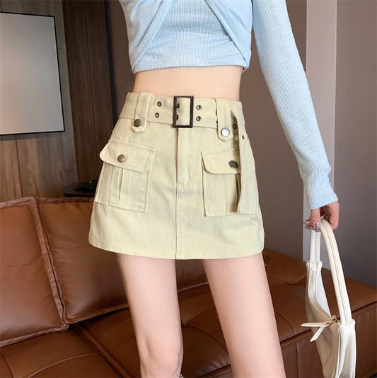 Damen-Cropped-Jeans mit hohem Bund, strukturierter Passform und nicht elastischem Material