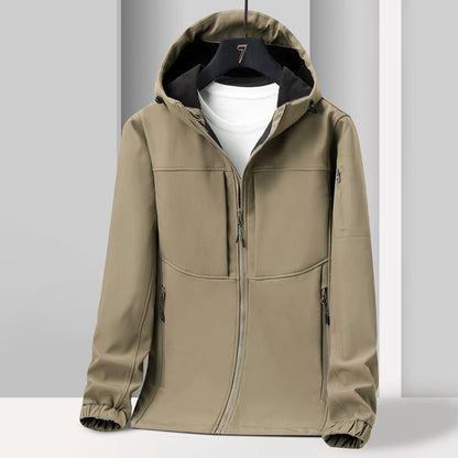 Herren Softshelljacke – Winddicht, Wasserdicht, Atmungsaktiv, Wärmend – Ideal für Frühling, Herbst und Winter