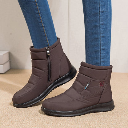 Wasserdichte, rutschfeste Knöchel-Schneestiefel mit warmem Futter | Ideal für den Winter