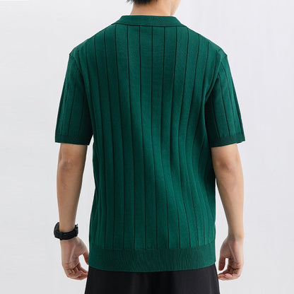 Atmungsaktiver Herren-Kurzarm-Pullover – Perfekt für den Sommer