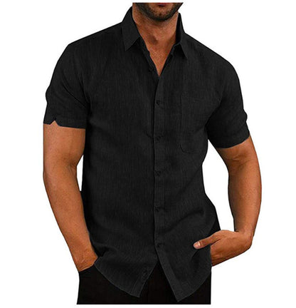 Herren Kurzarm-Shirt Sommer Leichte Baumwolle | ideal für Sommer