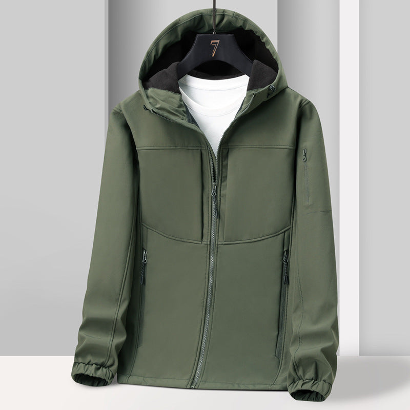Herren Softshelljacke – Winddicht, Wasserdicht, Atmungsaktiv, Wärmend – Ideal für Frühling, Herbst und Winter