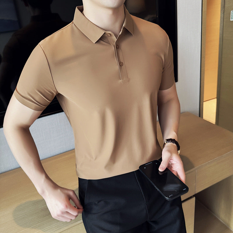 Nahtloses Unifarbenes Slim Fit T-Shirt – Perfekt für den Sommer