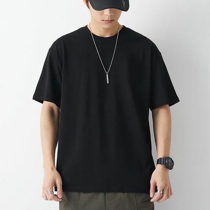 Schweres Kurzarm-Baumwoll-T-Shirt – Ideal für den Sommer