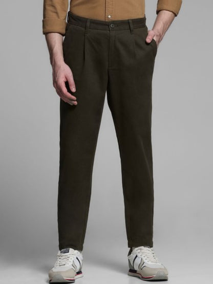 Herren Baumwollhose mit mittlerer Taillenhöhe – ideal für Frühling und Herbst