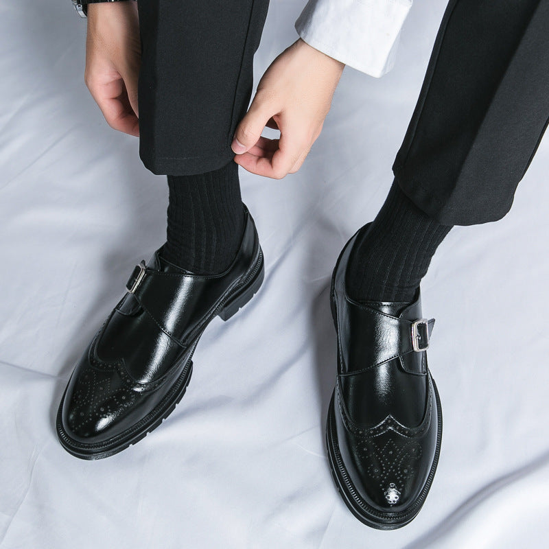 Herren PU-Leder Slip-On Business-Schuhe mit atmungsaktivem Design | Ideal für alle Jahreszeiten