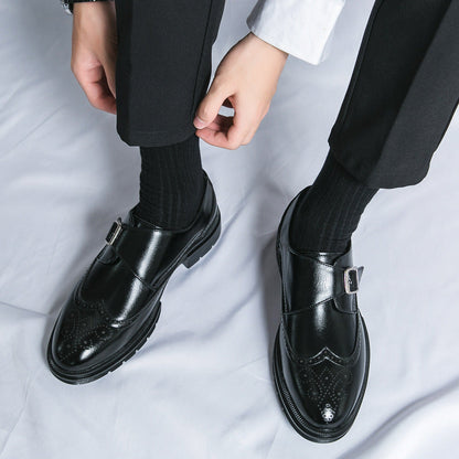 Herren PU-Leder Slip-On Business-Schuhe mit atmungsaktivem Design | Ideal für alle Jahreszeiten