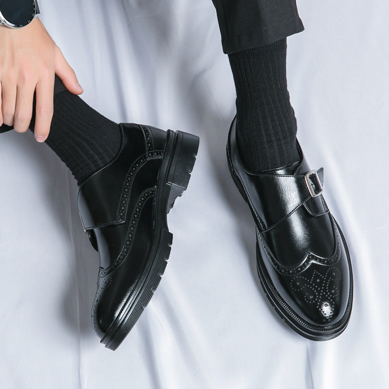 Herren PU-Leder Slip-On Business-Schuhe mit atmungsaktivem Design | Ideal für alle Jahreszeiten