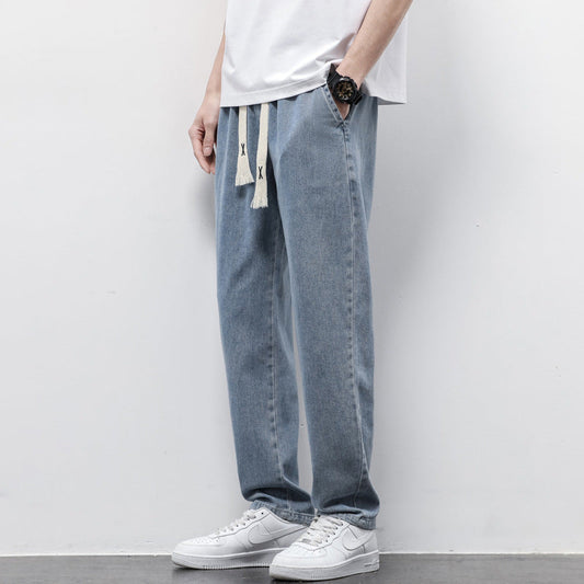 Herren Jeans Lockerer Gerade Schnitt Lange Hose - Ideal für Frühling, Sommer und Herbst