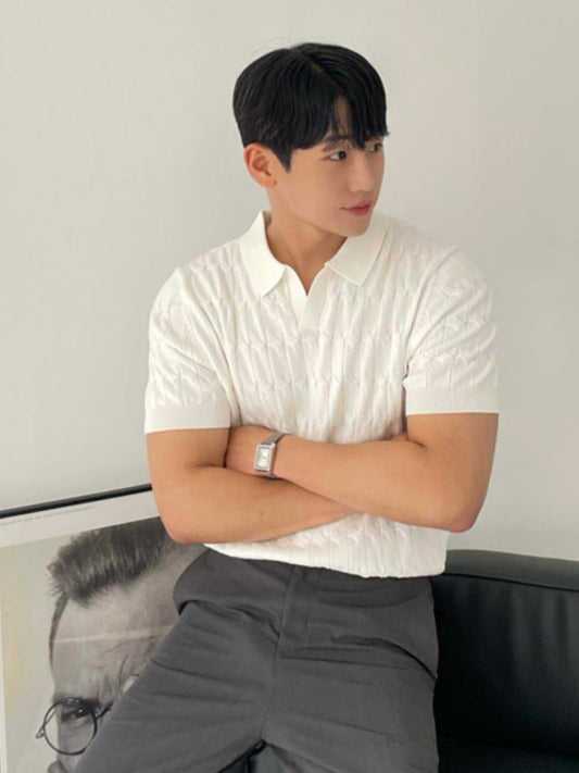Kurzarm-Poloshirt mit Reißverschlussdetail – Ideal für den Sommer