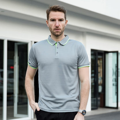 Herren Leichtes Polohemd mit Reverskragen Kurzarm | Ideal für den Sommer