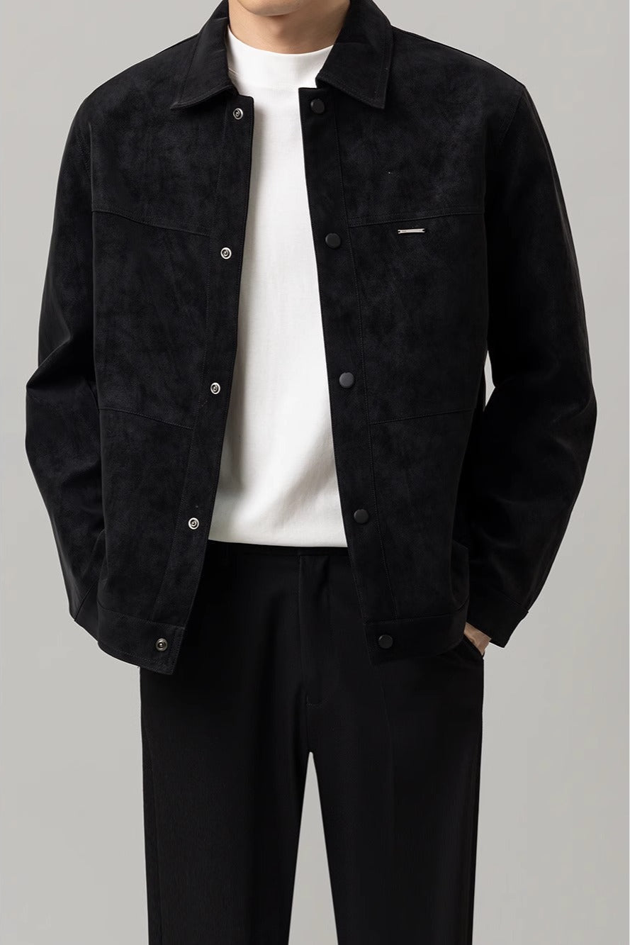 Herren Leichte Kurzjacke mit Regulären Ärmeln | Ideal für Frühling und Herbst