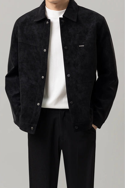 Herren Leichte Kurzjacke mit Regulären Ärmeln | Ideal für Frühling und Herbst