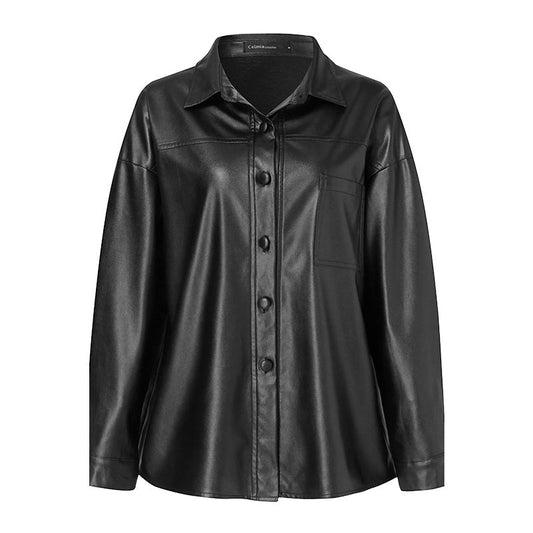 Damen Motorradjacke mit lockerer Passform, Tooling-Stil und Reißverschluss