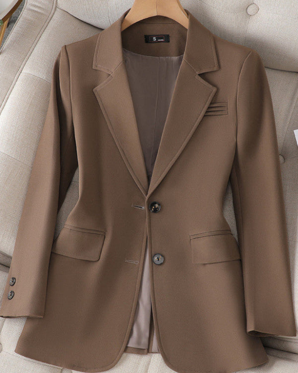Damen Frühling Blazer mit taillierter Passform, strukturiertem Design und mehreren Farben