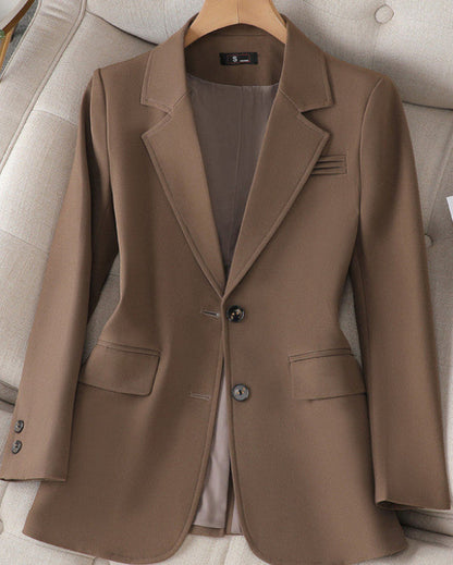 Damen Frühling Blazer mit taillierter Passform, strukturiertem Design und mehreren Farben