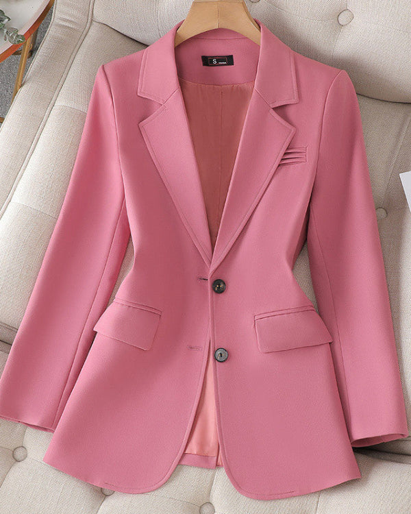 Damen Frühling Blazer mit taillierter Passform, strukturiertem Design und mehreren Farben