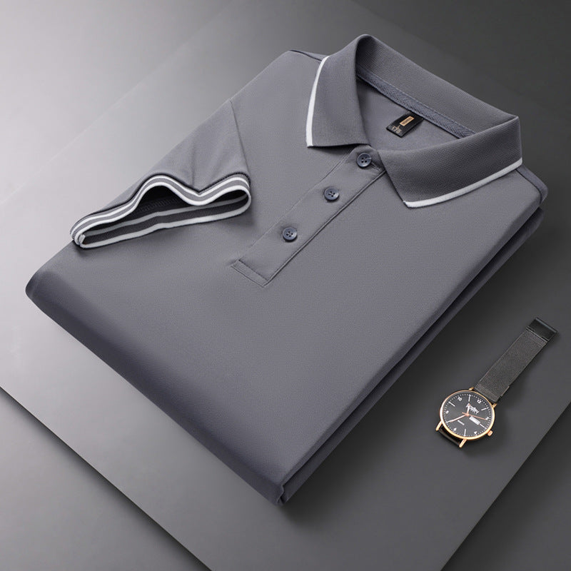 Herren Sommer-Poloshirt mit Kurzarm und Reverskragen