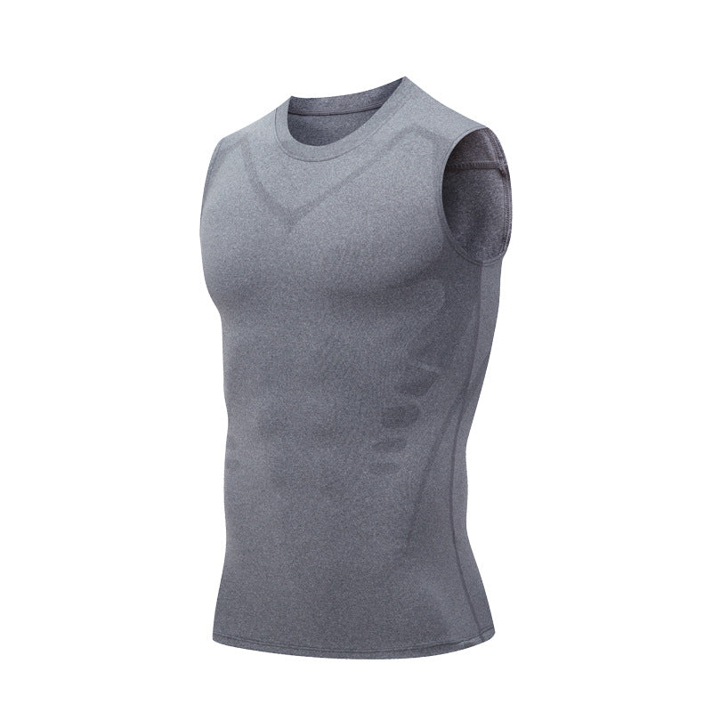 Herren Schnell Trocknende Atmungsaktive Slim Fit Stretch-Weste für Laufen und Fitness