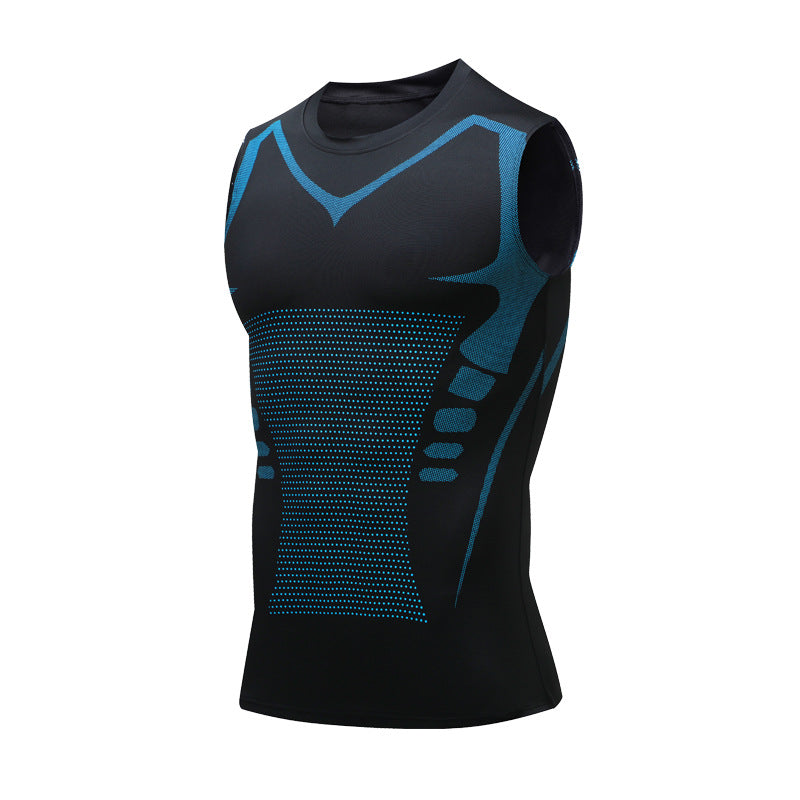 Herren Schnell Trocknende Atmungsaktive Slim Fit Stretch-Weste für Laufen und Fitness