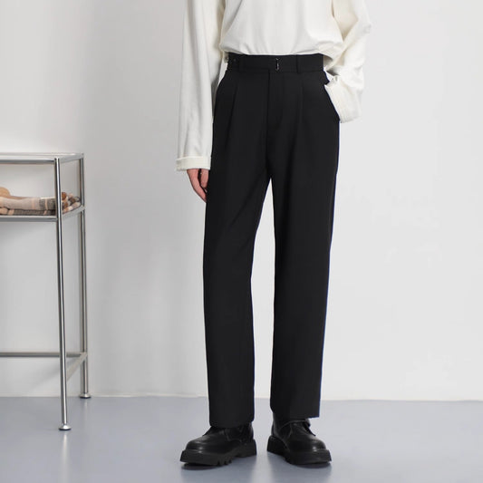 Herren Anzughose mit Geradem Bein – Ideal für Frühling und Herbst