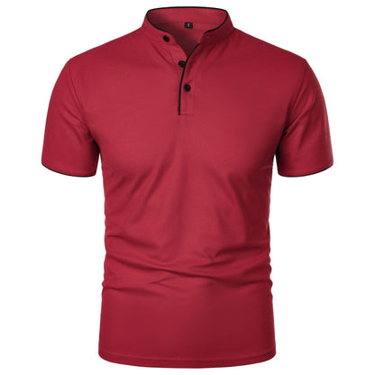 Herren Slim Fit Kurzarm-Shirt Einfarbig – Perfekt für den Sommer
