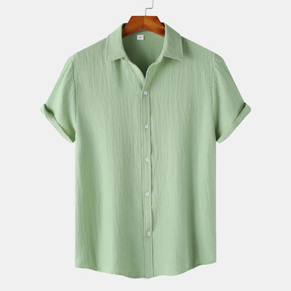 Herren Kurzarm Baumwollmischung Hemd – Ideal für den Sommer