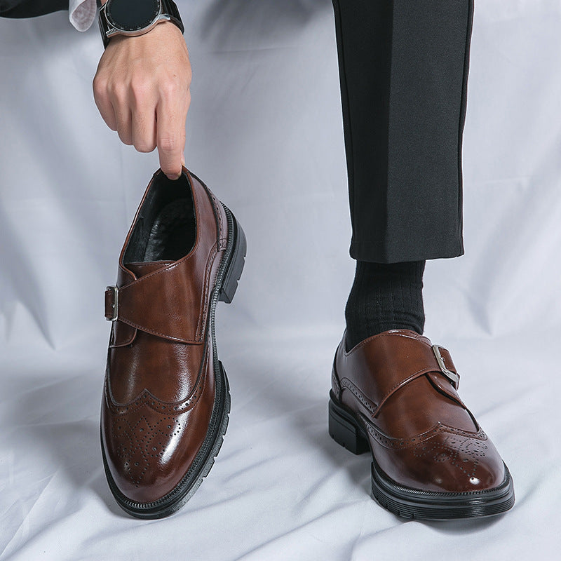 Herren PU-Leder Slip-On Business-Schuhe mit atmungsaktivem Design | Ideal für alle Jahreszeiten