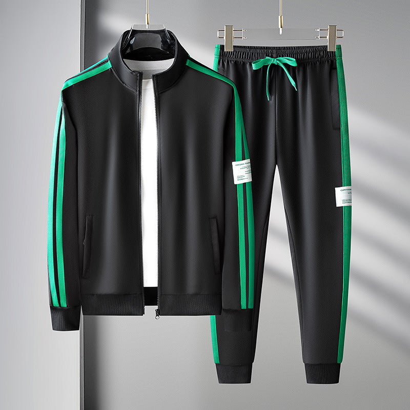 Herren Trainingsanzug mit Reißverschluss – Zweiteiliges Set aus Sportjacke und Jogginghose für Frühling, Sommer, Herbst und Winter