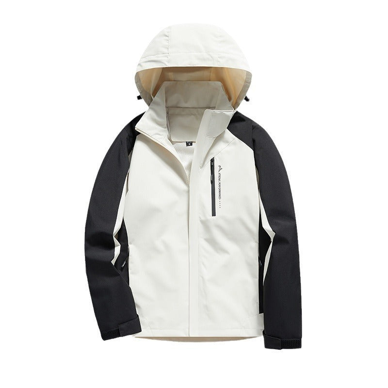 Wasserdichte Winddichte Outdoor-Jacke mit Abnehmbaren Ärmeln –  Ideal für Frühling