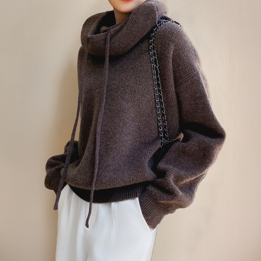 Merinowolle Rollkragenpullover für Damen, atmungsaktiv, warm und weich, langärmlig, - Ideal für Herbst und Winter