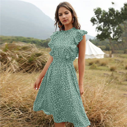 Leichter Polka-Dot-Maxikleid | Ideal für den Sommer