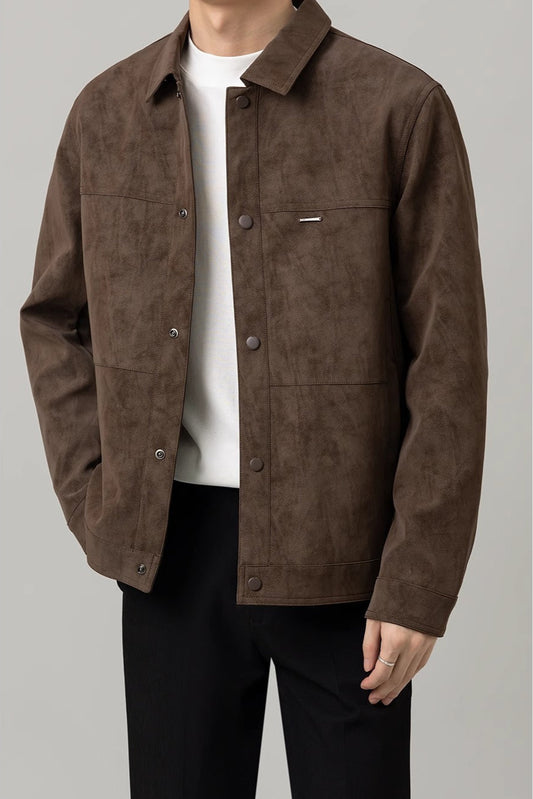Herren Leichte Kurzjacke mit Regulären Ärmeln | Ideal für Frühling und Herbst