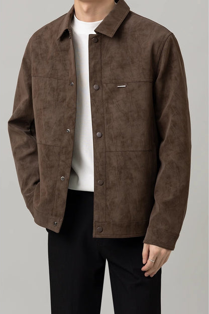 Herren Leichte Kurzjacke mit Regulären Ärmeln | Ideal für Frühling und Herbst