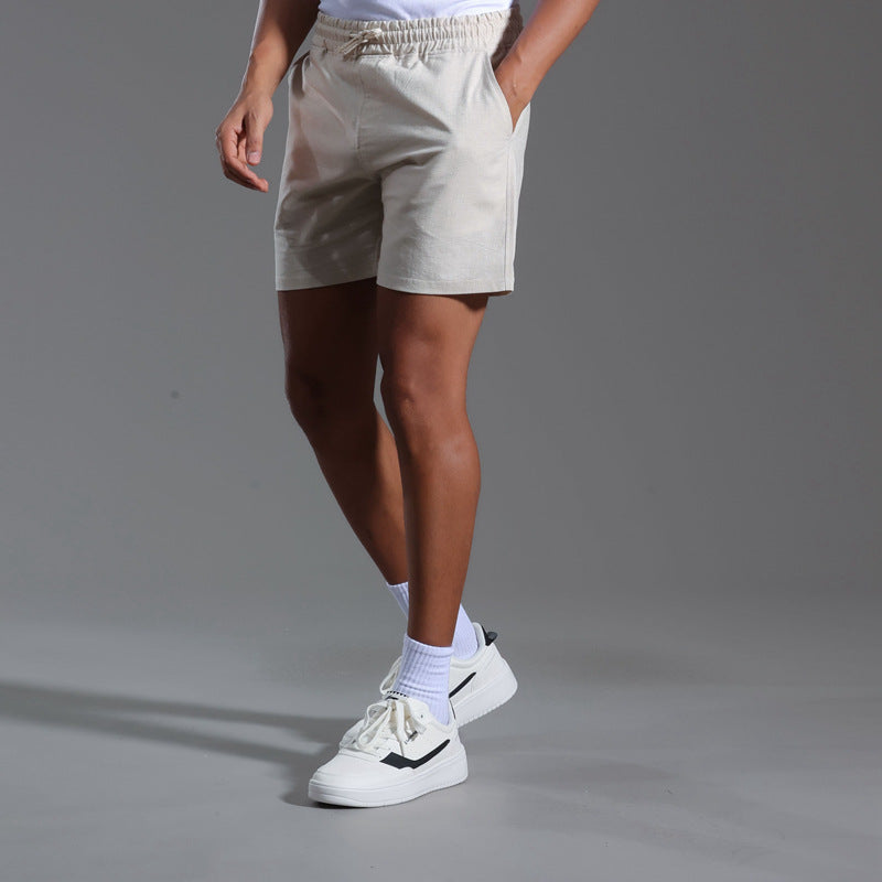 Herren Leinen-Baumwoll-Shorts mit lockerem Schnitt | Ideal für Frühling und Sommer