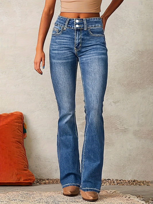 Damen High Waist Skinny Jeans Mit Reißverschlussdetails