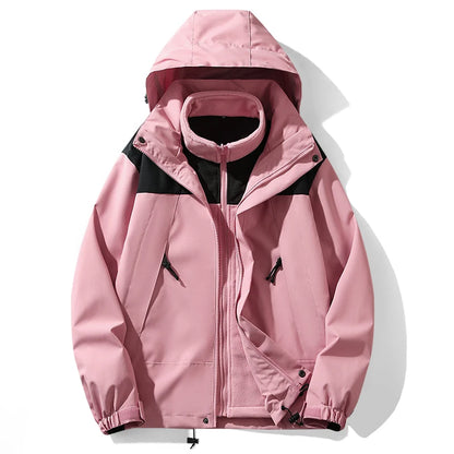 Wasserdichte Hardshell-Jacke für Herren – Winddichte Outdoor-Sportjacke für Wandern, Skifahren und Bergsteigen - Ideal für Herbst und Winter