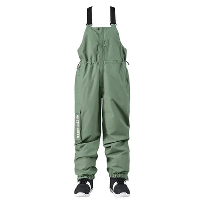 Wasserdichte Skihose Frauen, Snowboardhose mit verstellbaren Latzhosen - ideal für die Wintersport-Saison