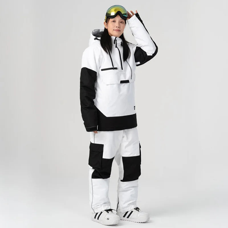 Damen Skianzug Wasserdicht – Winddichte Winter Schnee Jacke & Isolierte Hose, Atmungsaktive Thermo Skibekleidung - Ideal für Winter