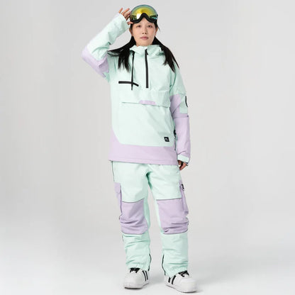 Damen Skianzug Wasserdicht – Winddichte Winter Schnee Jacke & Isolierte Hose, Atmungsaktive Thermo Skibekleidung - Ideal für Winter