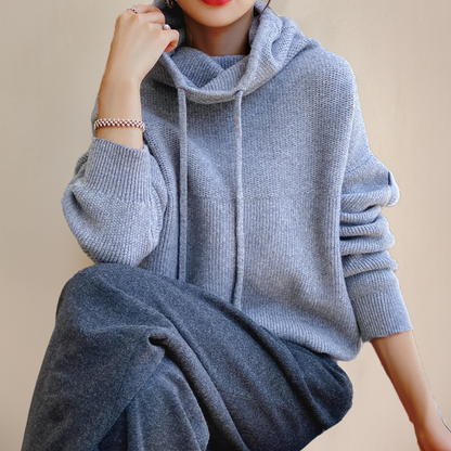Damen Rollkragenpullover fein gestrickt mit langem Schnitt