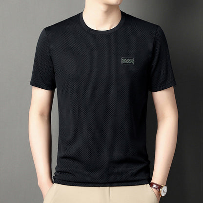 Herren Jacquard Kurzarm-Pullover – Ideal für den Sommer