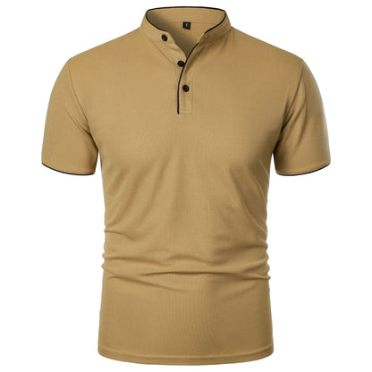 Herren Slim Fit Kurzarm-Shirt Einfarbig – Perfekt für den Sommer