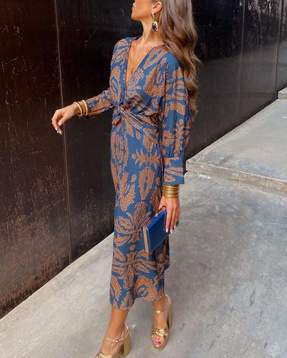 Damen-Midikleid in A-Linie mit atmungsaktivem Stoff und minimalistischer Silhouette