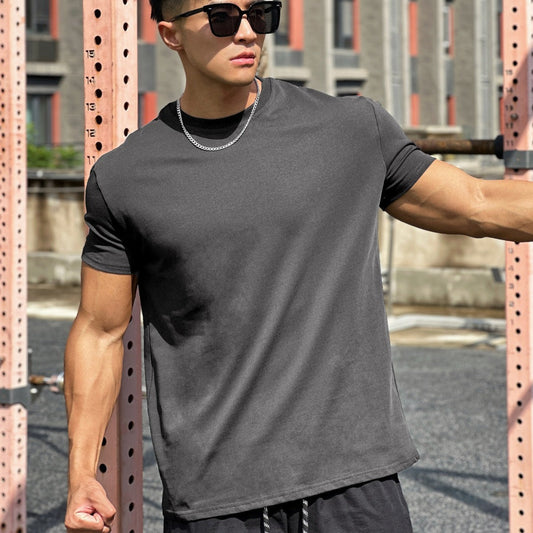 Baumwolle Sportshirt mit Lockerer Passform und Kurzen Ärmeln – Ideal für den Sommer