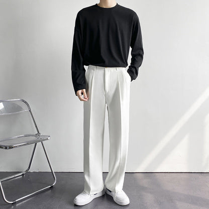 Herren Weitbein Gerade Hose – Ideal für Frühling und Herbst