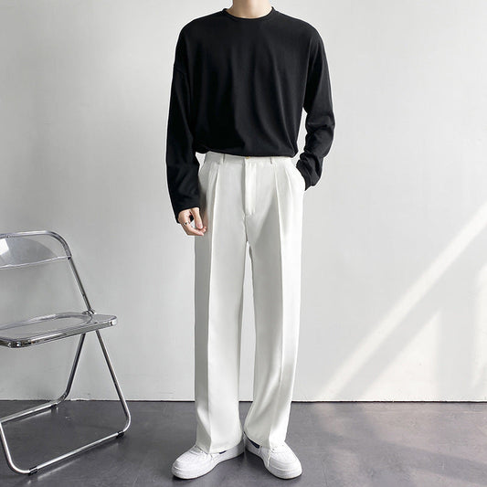 Herren Weitbein Gerade Hose – Ideal für Frühling und Herbst