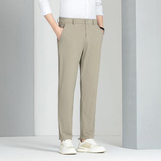 Herren Elastische Ice Silk Hosen – Ideal für den Frühling