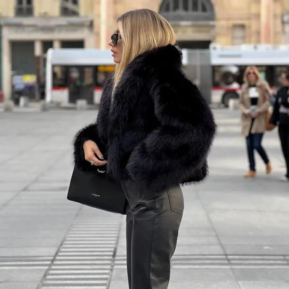 Pelzmantel Mit Klassischem Schnitt Und Zeitloser Silhouette Für Damen | Ideal Für Winter