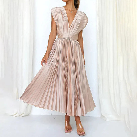 Elegantes Maxikleid mit Ärmeln für formelle Anlässe | Ideal für Frühling & Sommer